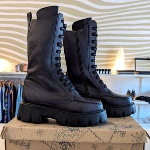 Free People Jones Lug Sole Lace Up Boot